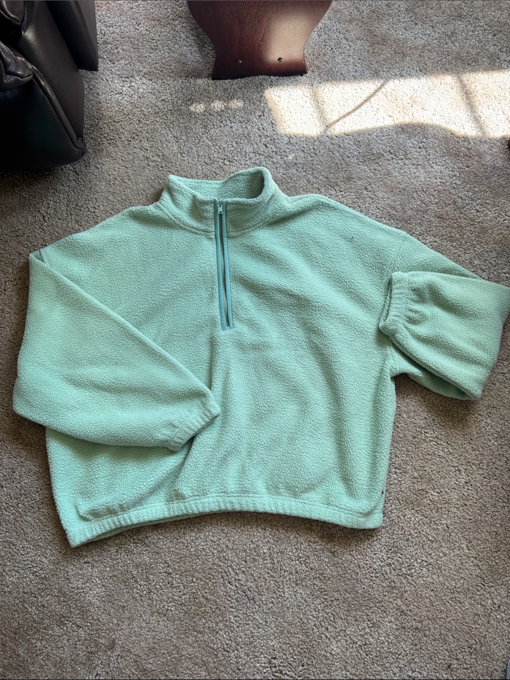 Levi's Mint Half-Zip Fleece Pullover